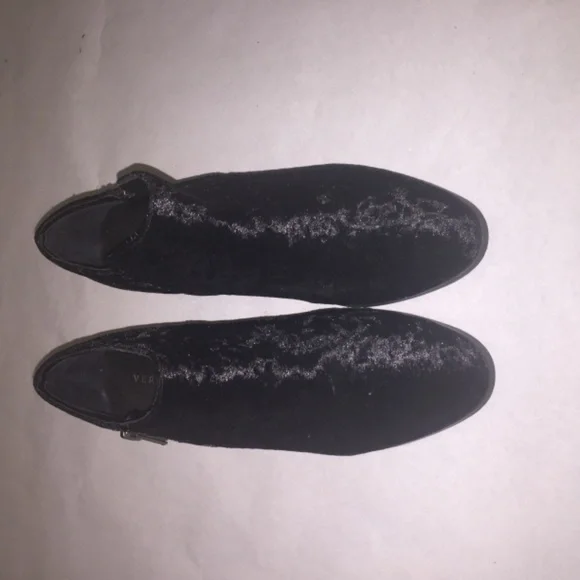 Crush Velvet/ velour ankle Booties - Picture 3 of 8